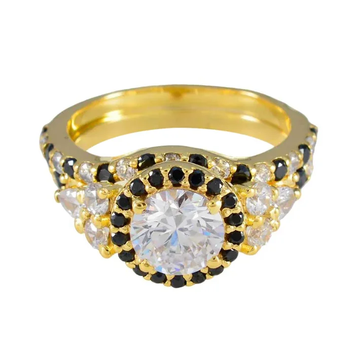 Blue Sapphire CZ Halo Korean Silver Blue Gemstones Mid-weight Love Ring Jewelry