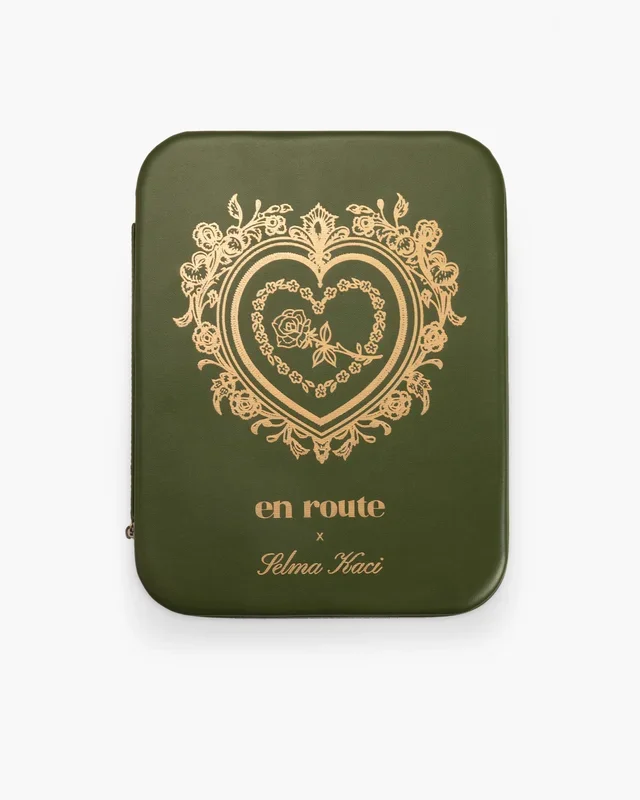Boîte à bijoux Isola Heart en olive