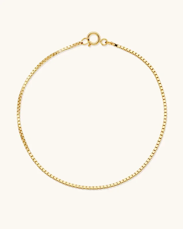 Bold Box Chain Anklet