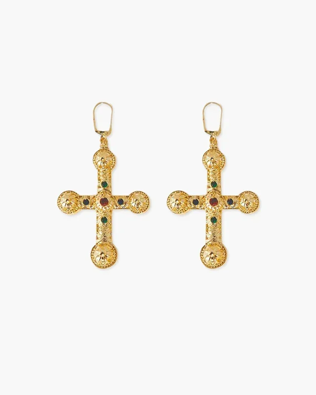 Boucles d’Oreilles Croix XL