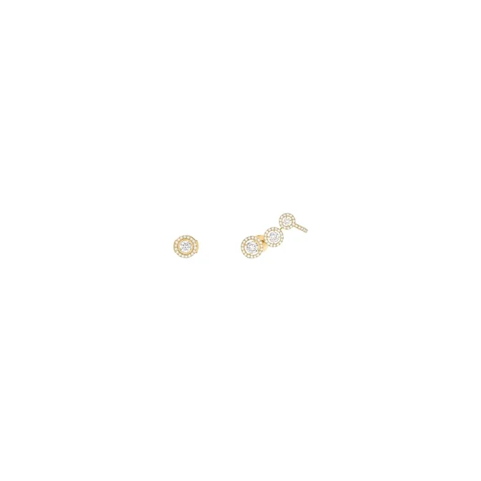 Boucles d’oreilles Messika Joy Trio en or jaune et diamants