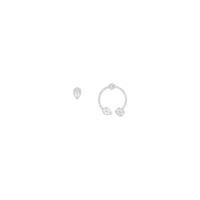 Boucles d’oreilles Messika My Twin en or blanc et diamants