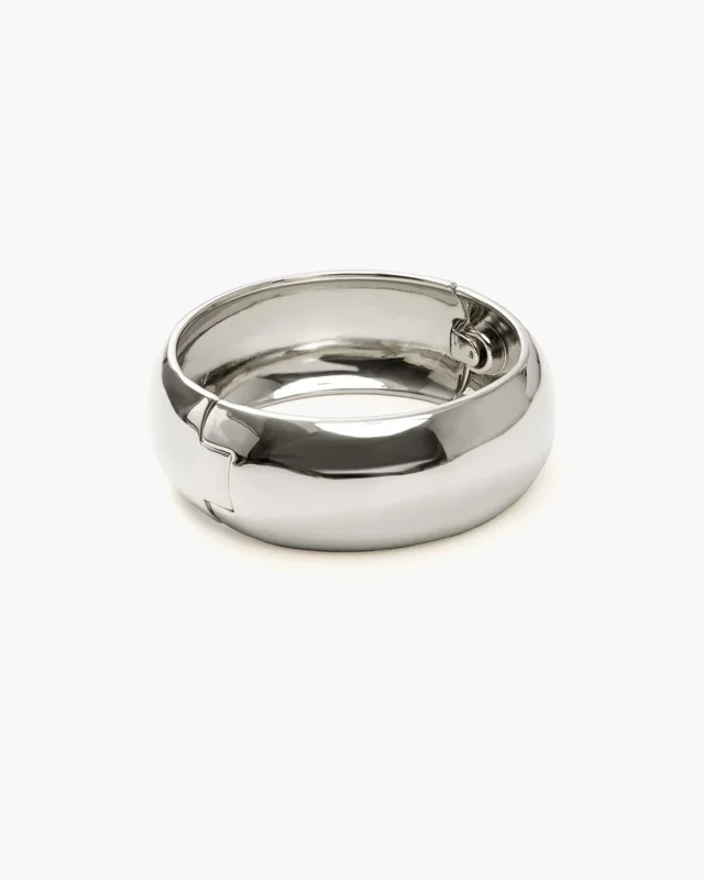 Bracciale rigido Chunky Argento