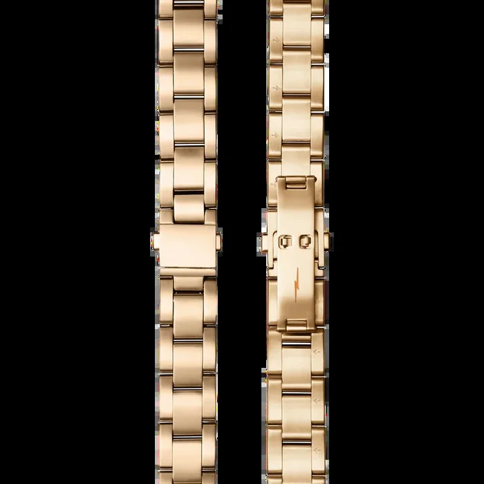Bracelet: 18/13, Universal 3Link, Fold Over, PoPG – Brushed PVD Gold / Polished PVD Gold