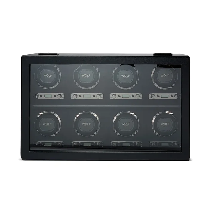 British Racing Black 8 Watches Winder | Wolf 1834 – Lepage