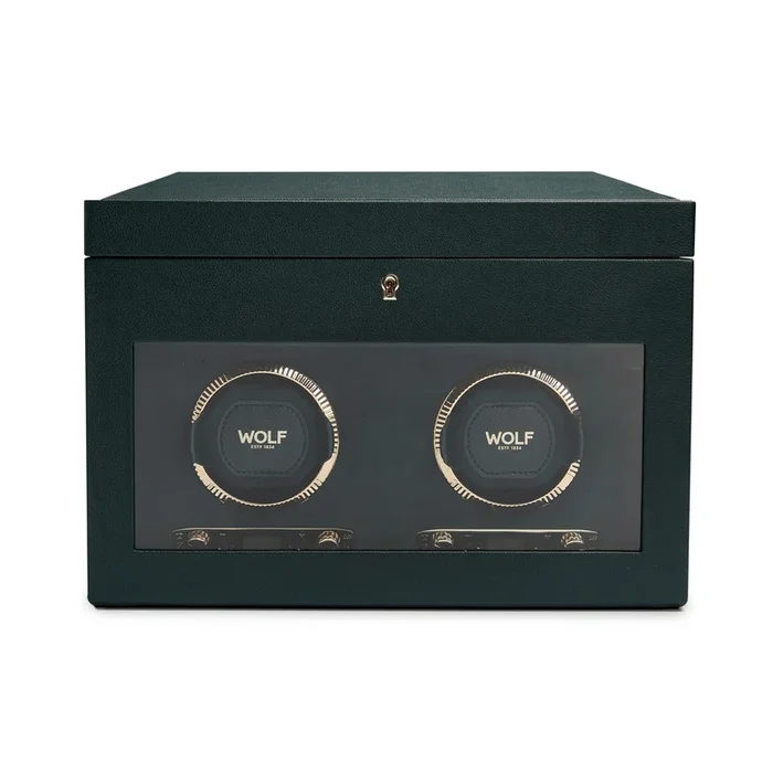 British Racing Green Double Watches Winder with storage | Wolf 1834 – Lepage