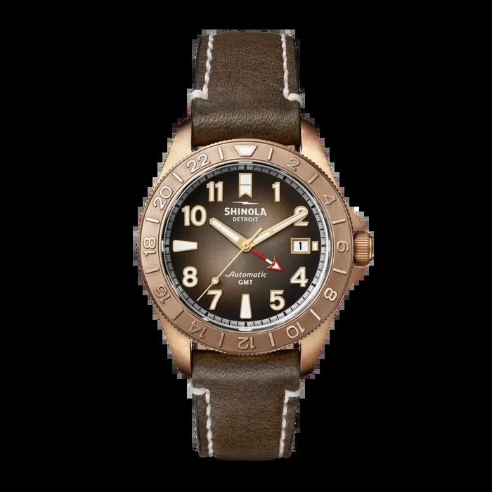 Bronze Monster GMT Automatic Watch – Dark Brown Degrade