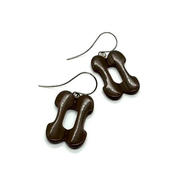 Brown Dog Bone Earrings – Unboxing #309