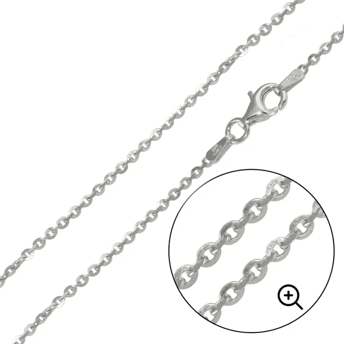 Cadena Brillantina DC 030 de plata de ley 925 rodiada de 1,4 mm – CH279 RH