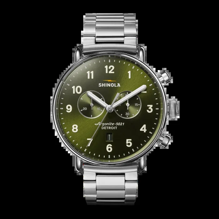 Canfield Chronograph Watch – Dark Olive