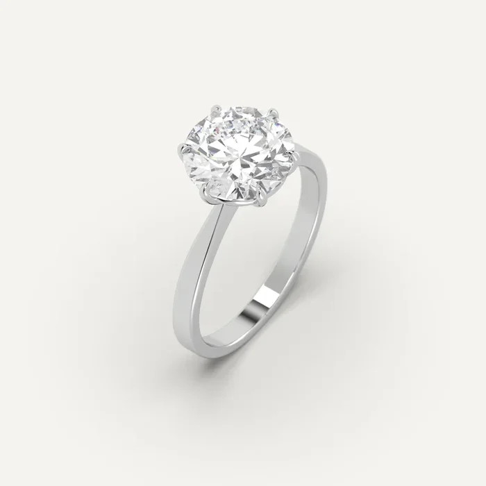 Cathedral Round Cut Diamond Ring Setting