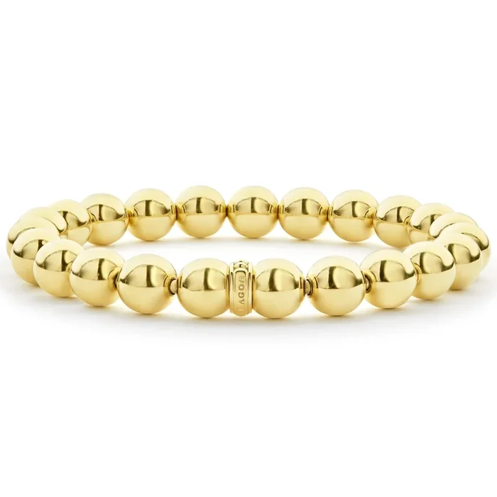 Caviar Gold 18K Gold Bead Bracelet | 8mm