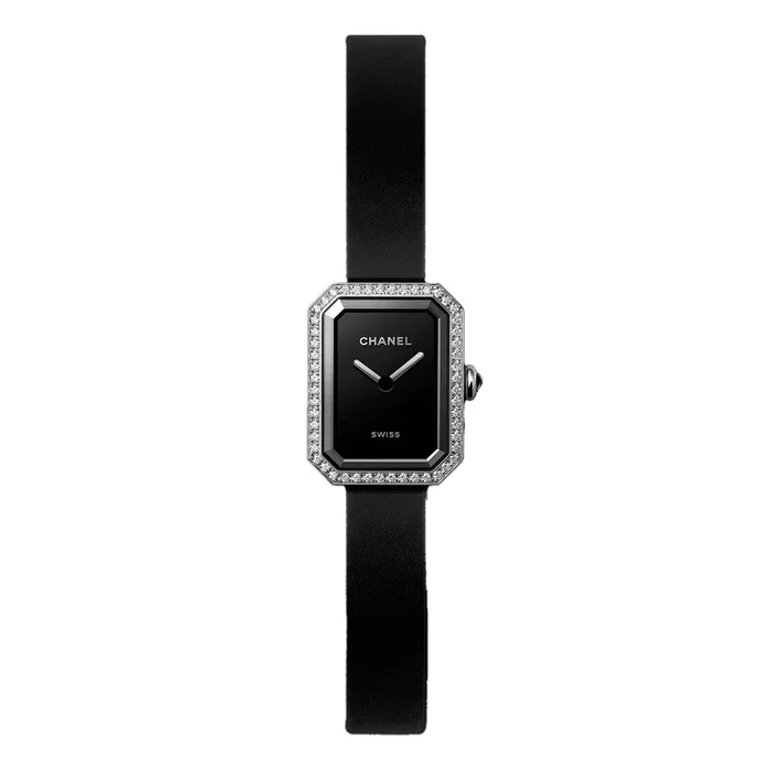 CHANEL Première Ruban quartz watch black lacquered dial bezel set 15.2 mm – Lepage