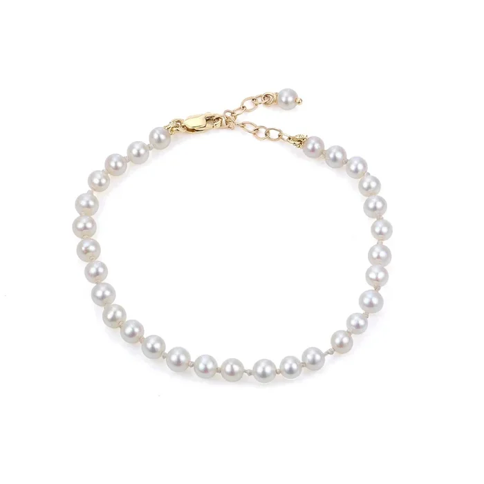 Child 4mm Freshwater Pearl 14K Yellow Gold Bracelet