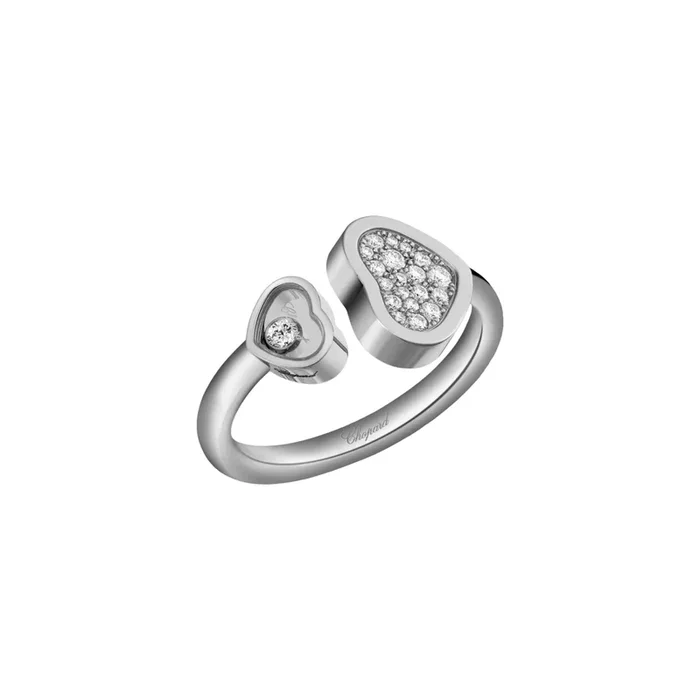Chopard Happy Hearts ring in white gold and diamonds – Lepage