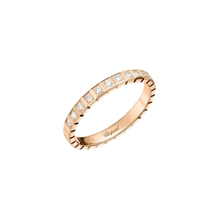 Chopard Ice Cube ring in rose gold and diamonds – Lepage