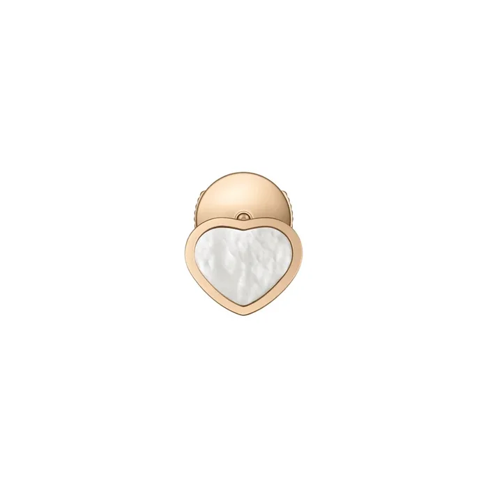 Chopard My Happy Hearts Solo earring in rose gold and white mother-of-pearl – Lepage