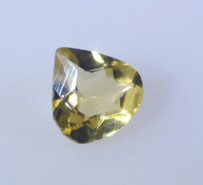 Citrine 1PC Large 12×12 MM Heart Faceted Yellow High-Quality Semi Precious Loose Gemstones