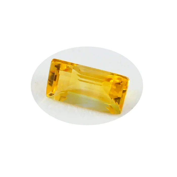 Citrine 1PC Large 8×16 MM Baguette Faceted Yellow Splendid Semi Precious Gems