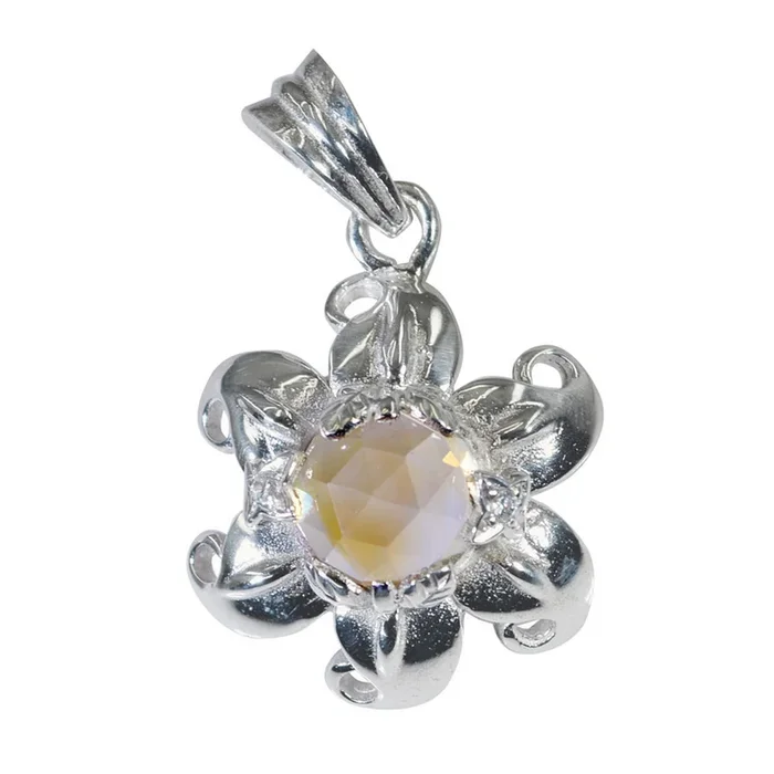 Citrine Whisper-thin Spanish 92.5 Silver Solitaire Dayana Luxurious Yellow Pendant Jewellery