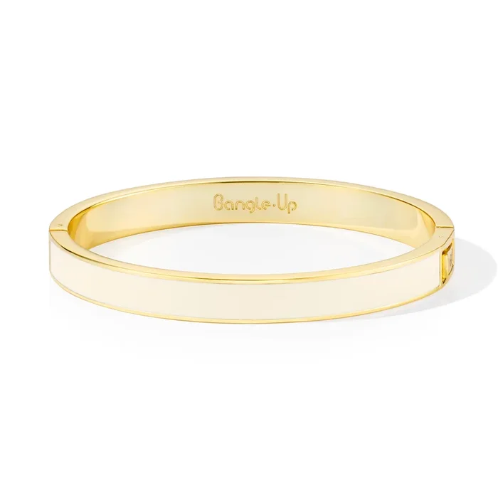 Classic Bangle Bracelet – Sand White