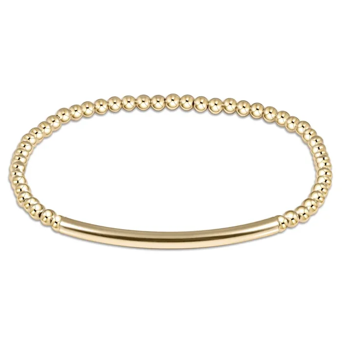 Classic Gold 3mm Bead Bracelet – Bliss Bar Smooth
