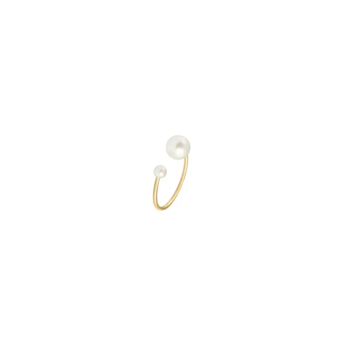 Claverin Hanging one ring in yellow gold and white pearls (BPSJ-HO-001) – Lepage