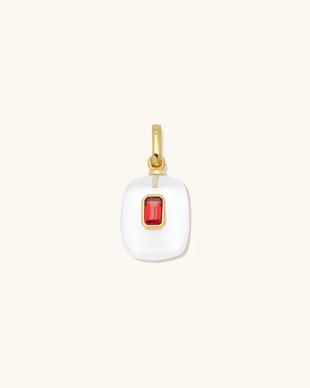 Clear Quartz Birthstone Pendant
