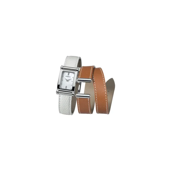 Coffret Antarès Herbelin bracelets cuir blanc ou marron – Lepage