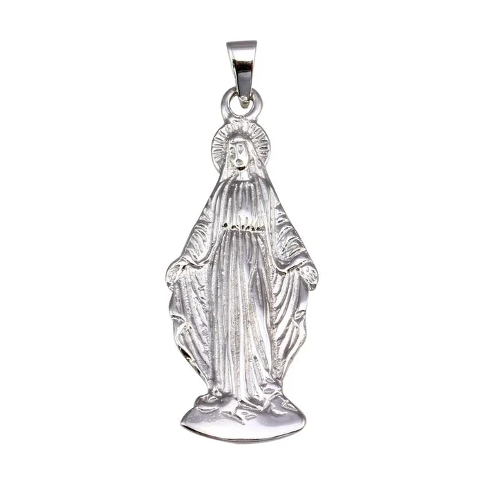 Colgante de la Virgen Milagrosa en plata de ley 925 rodiada – GMP00066