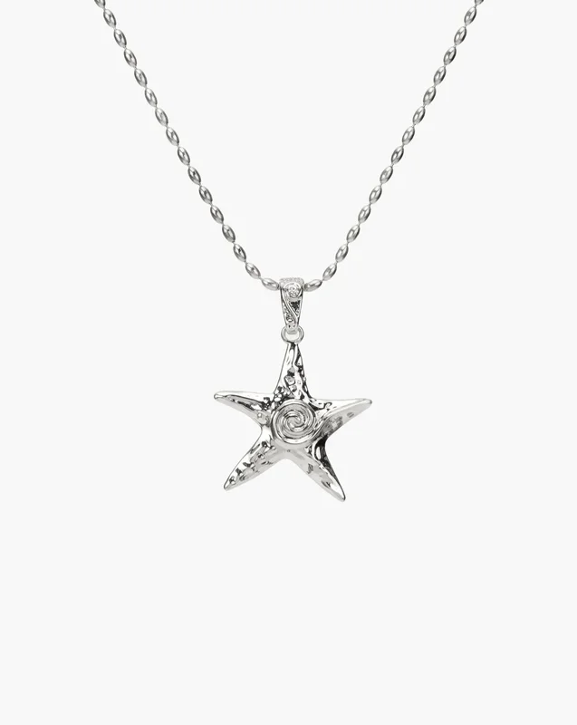 Collana Stella Marina Argento