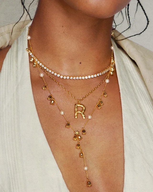 Collar de tenis en oro