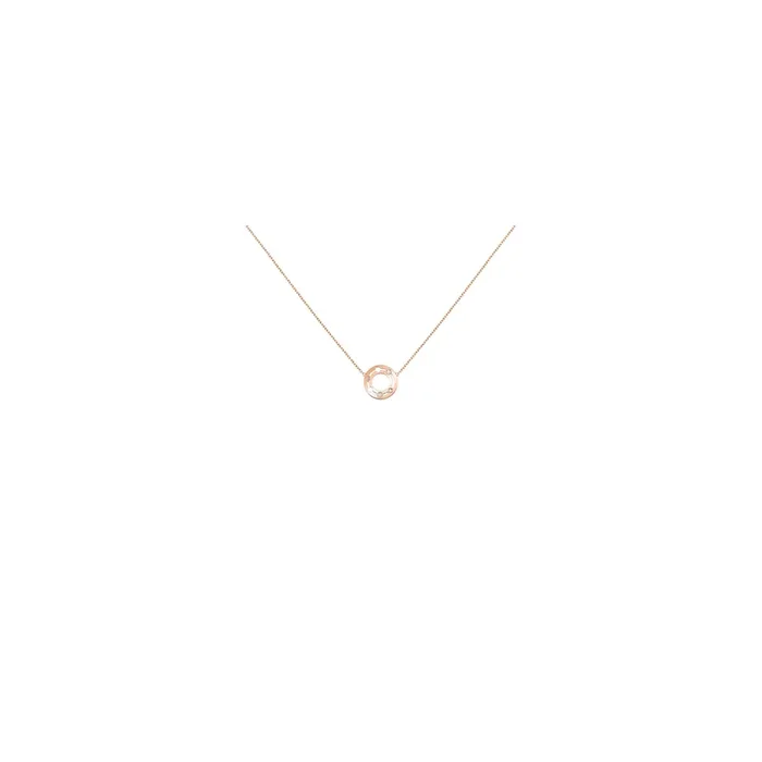 Collier Dinh van Pulse en or rose et diamants 12 mm
