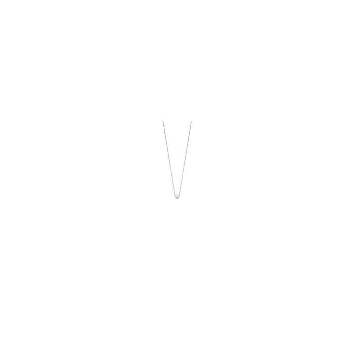 Collier Simply Mini en or blanc et perle blanche PP-MB-001 – Lepage