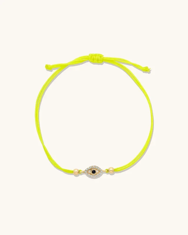 Colored Cord Evil Eye Bracelet