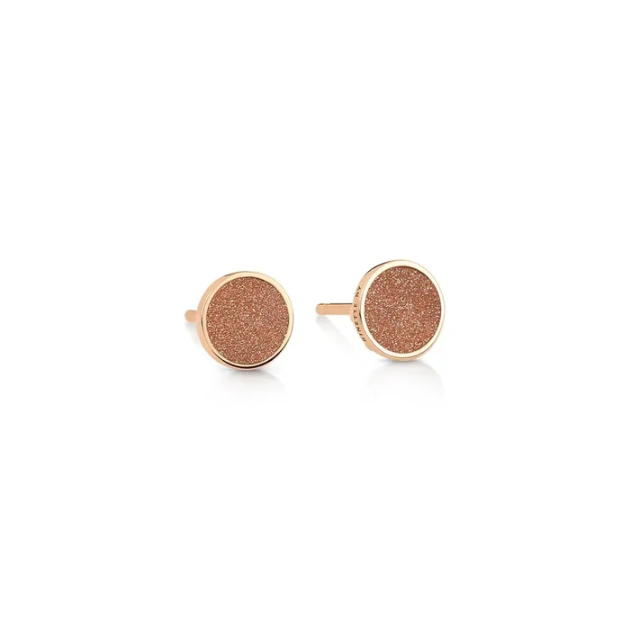 copy ofEarrings Ginette NY Ever gold sandstone disc studsin rose gold and sandstone – Lepage