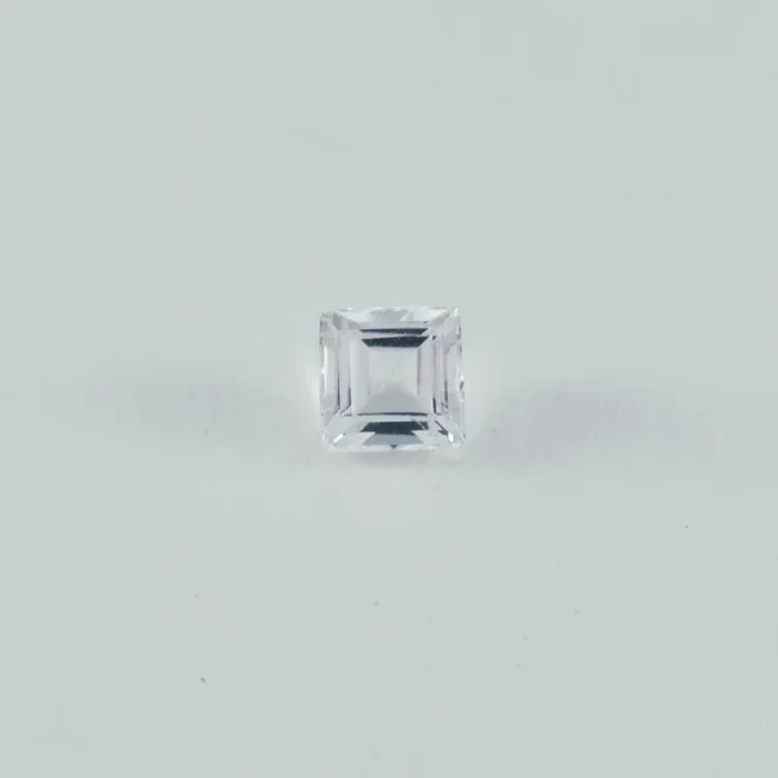 Crystal Quartz 1PC Large 10×10 MM Square Faceted White Shine Semi Precious Loose Gemstones