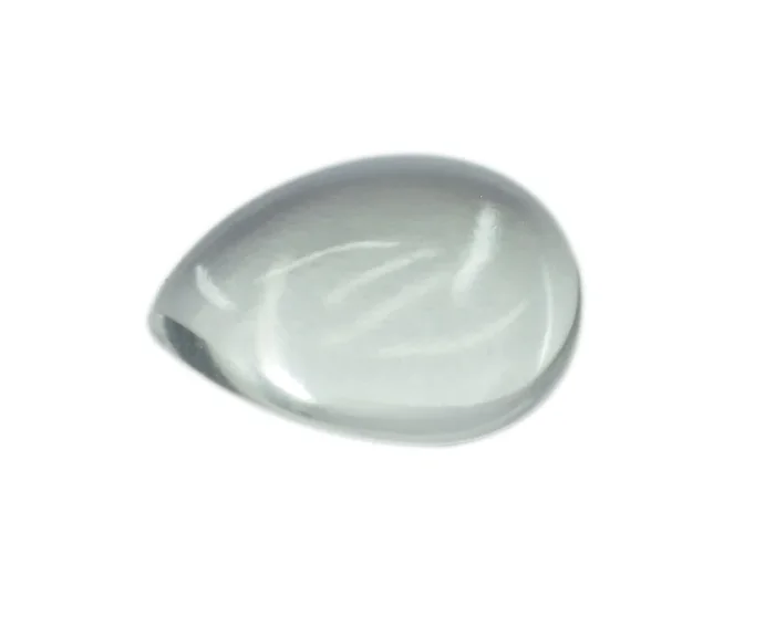 Crystal Quartz 1PC Small 7×9 MM Pear Cabochon White Superior semi Precious Loose Gemstone
