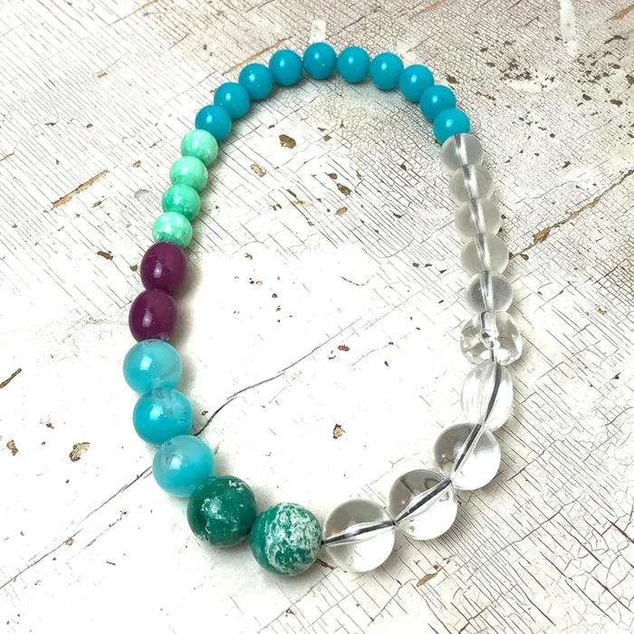 Crystals & Gems Stretch Bauble Necklace – Shortie