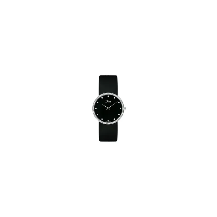 D de Dior steel watch on black satin onyx dial 38 mm – Lepage