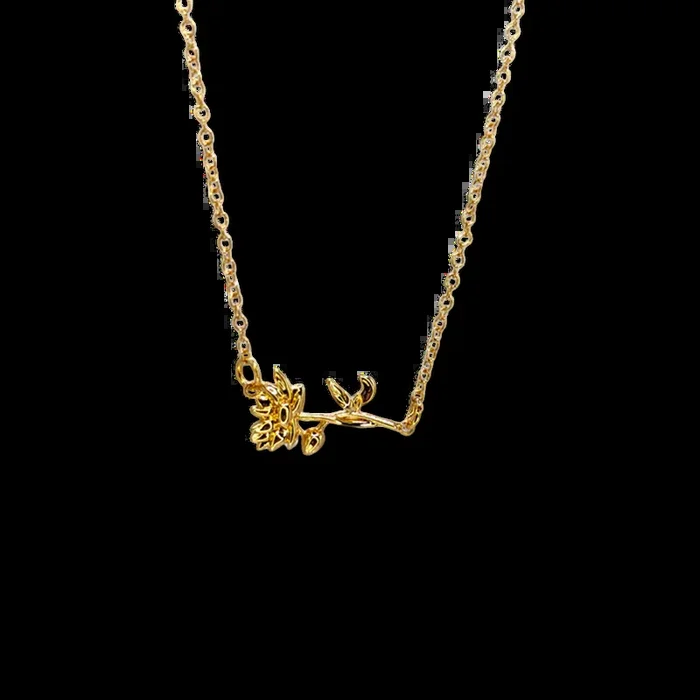 Dainty Birth Flower Necklace