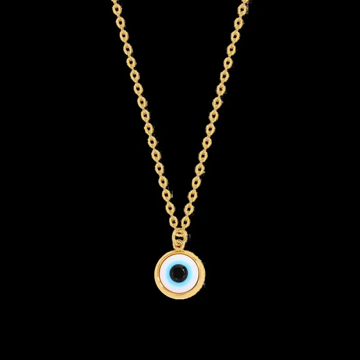 Dainty Boho Evil Eye Charm Necklace
