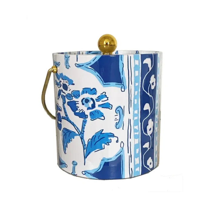 Dana Gibson Tolliver in Blue Ice Bucket
