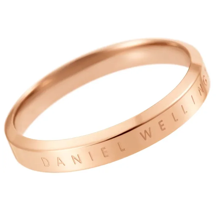Daniel Wellington Rose Gold Plated Stainless Steel Classic Ring Size “N”