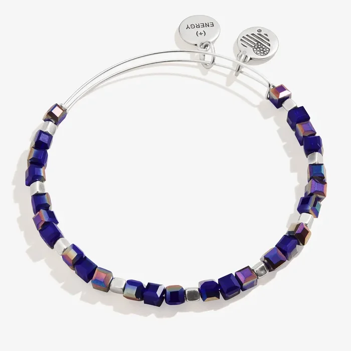 Dazzle Beaded Bangle, Royal Blue
