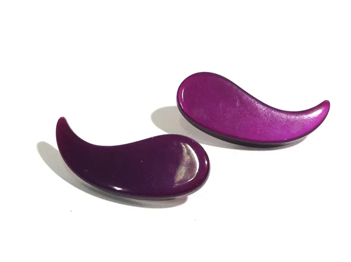 Deep Purple Moonglow Paisley Post Earrings