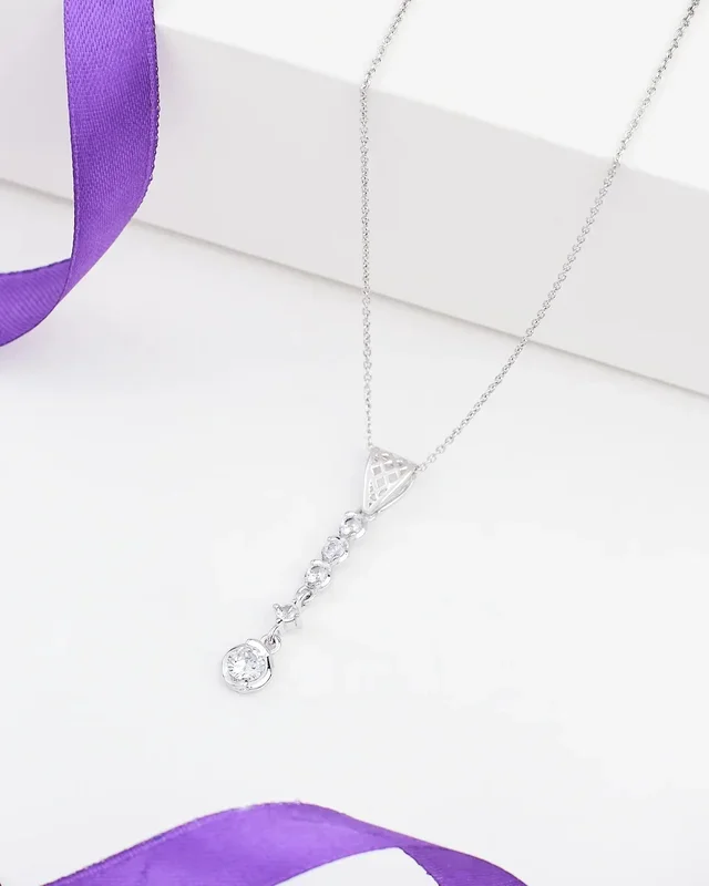 Demifine Grace Pendant 925 Silver with CZ Sparkle