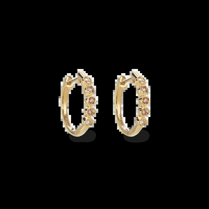 Desert Diamond Huggie Earrings