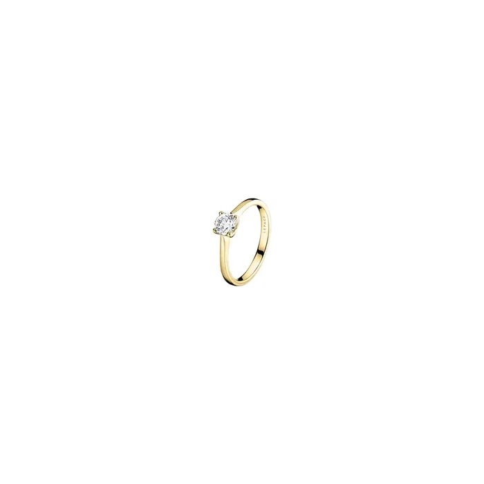 Désir engagement ring in yellow gold and diamond | LEPAGE