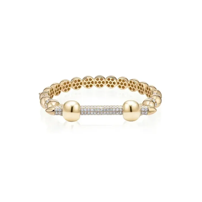 Diamond Bar Bracelet in 18K Yellow Gold
